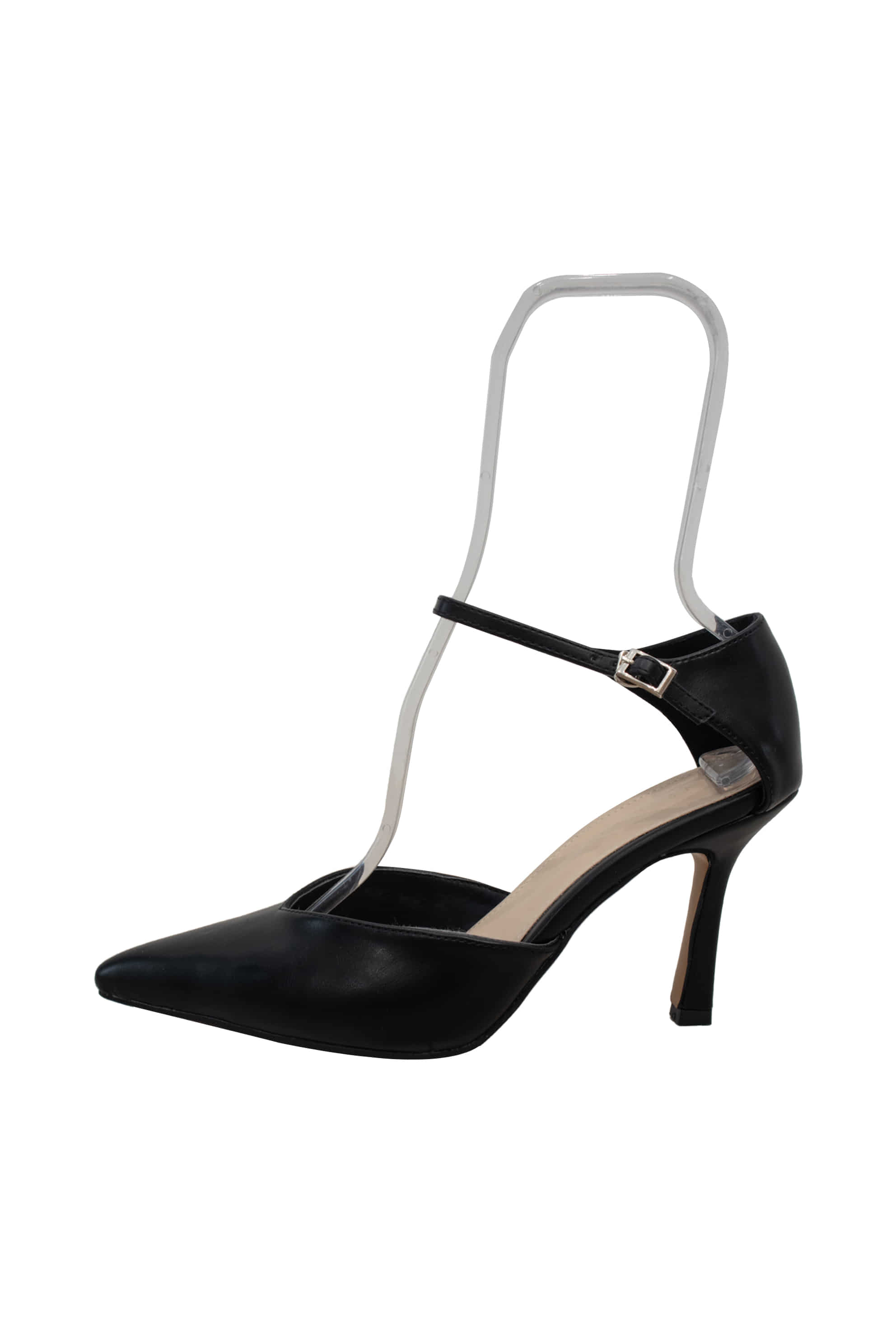 Ankle strap stiletto heel