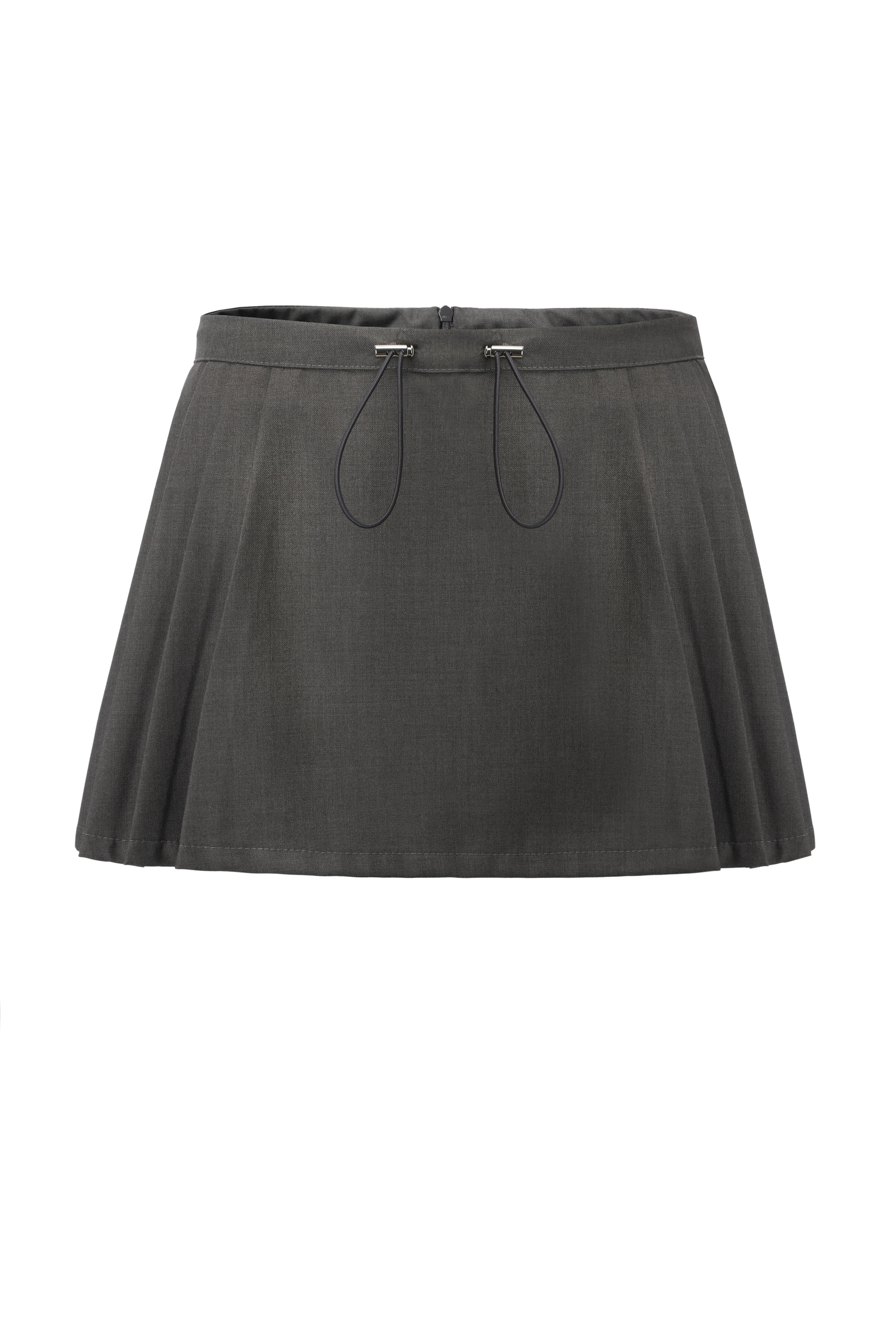 Stopper pleats skirt