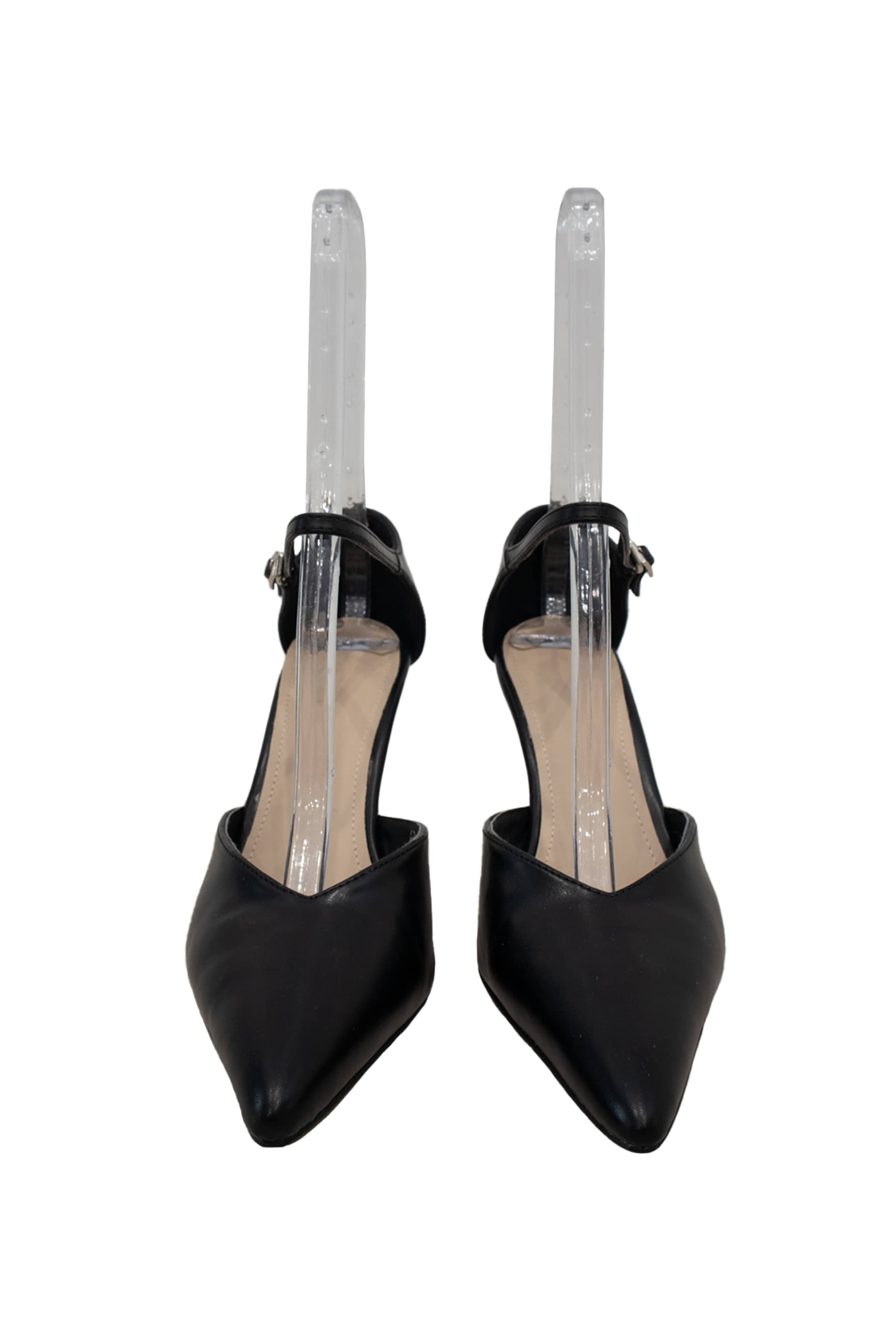 Ankle strap stiletto heel