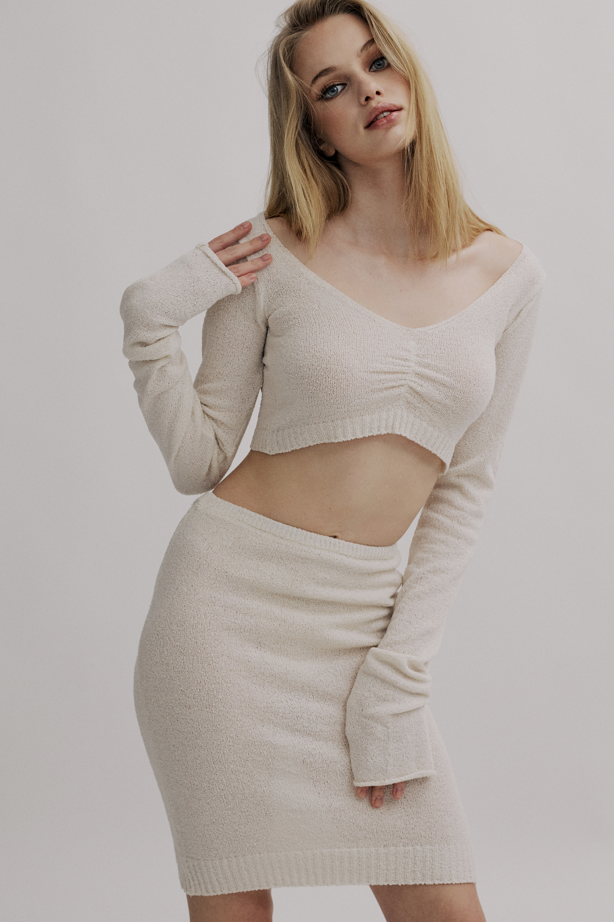 Terry knit top
